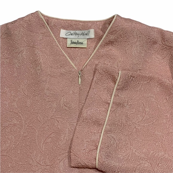 Vintage Style Carlton Hall elegant Lounging Zip Up Robe - Picture 11 of 11